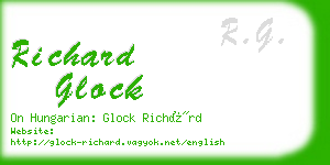 richard glock business card